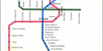 Cairo metro mapa