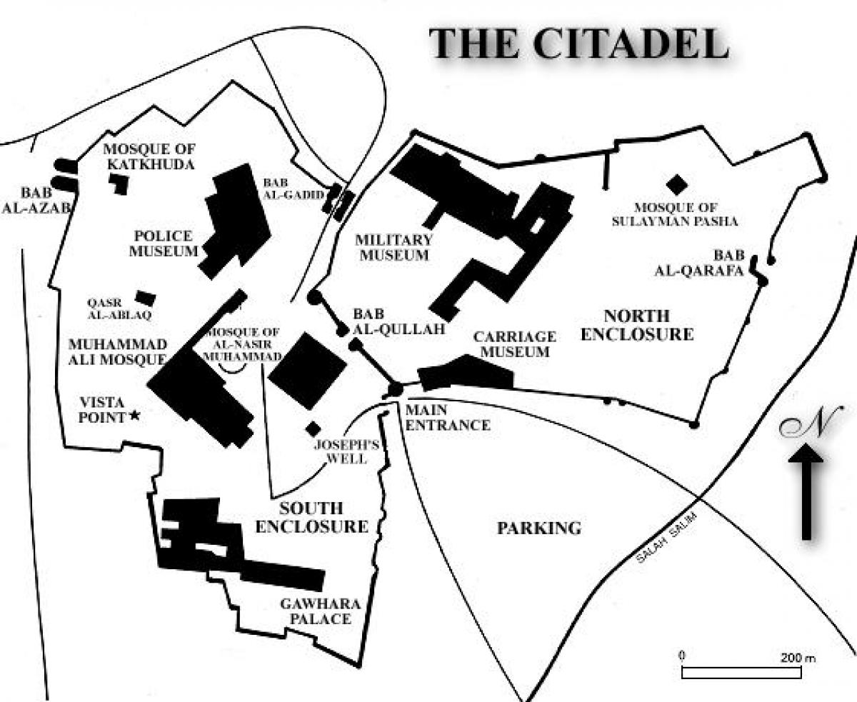 Mapa do cairo citadel