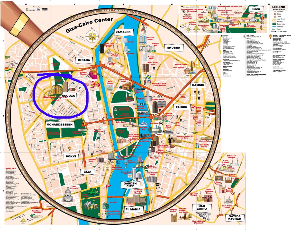 cairo atraccións mapa