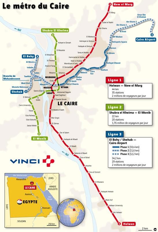 Mapa do cairo subterráneo