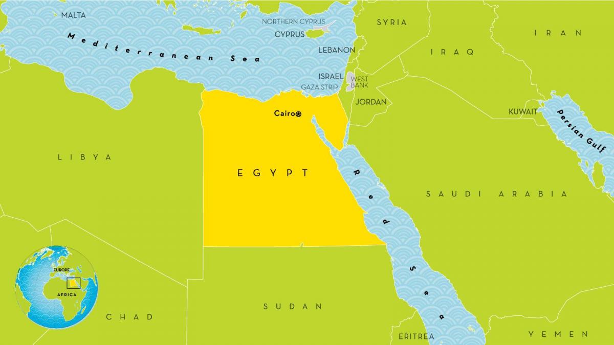 cidade capital de exipto mapa