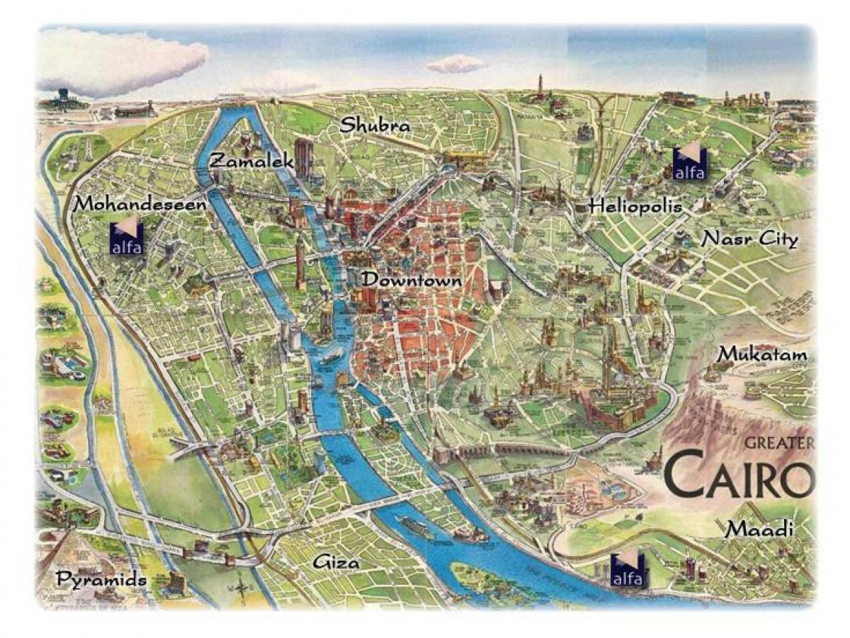 Mapa de mohandeseen cairo