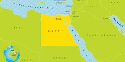 África mapa cairo