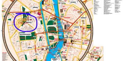 Cairo atraccións mapa