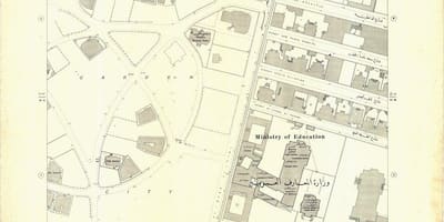 Mapa do xardín da cidade do cairo 